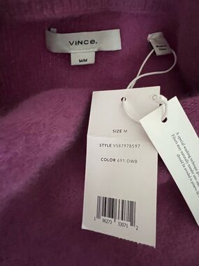 Vince Plush Crewneck Sweater in Plum Purple